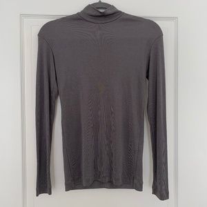 Issey Miyake Gray Turtleneck Top